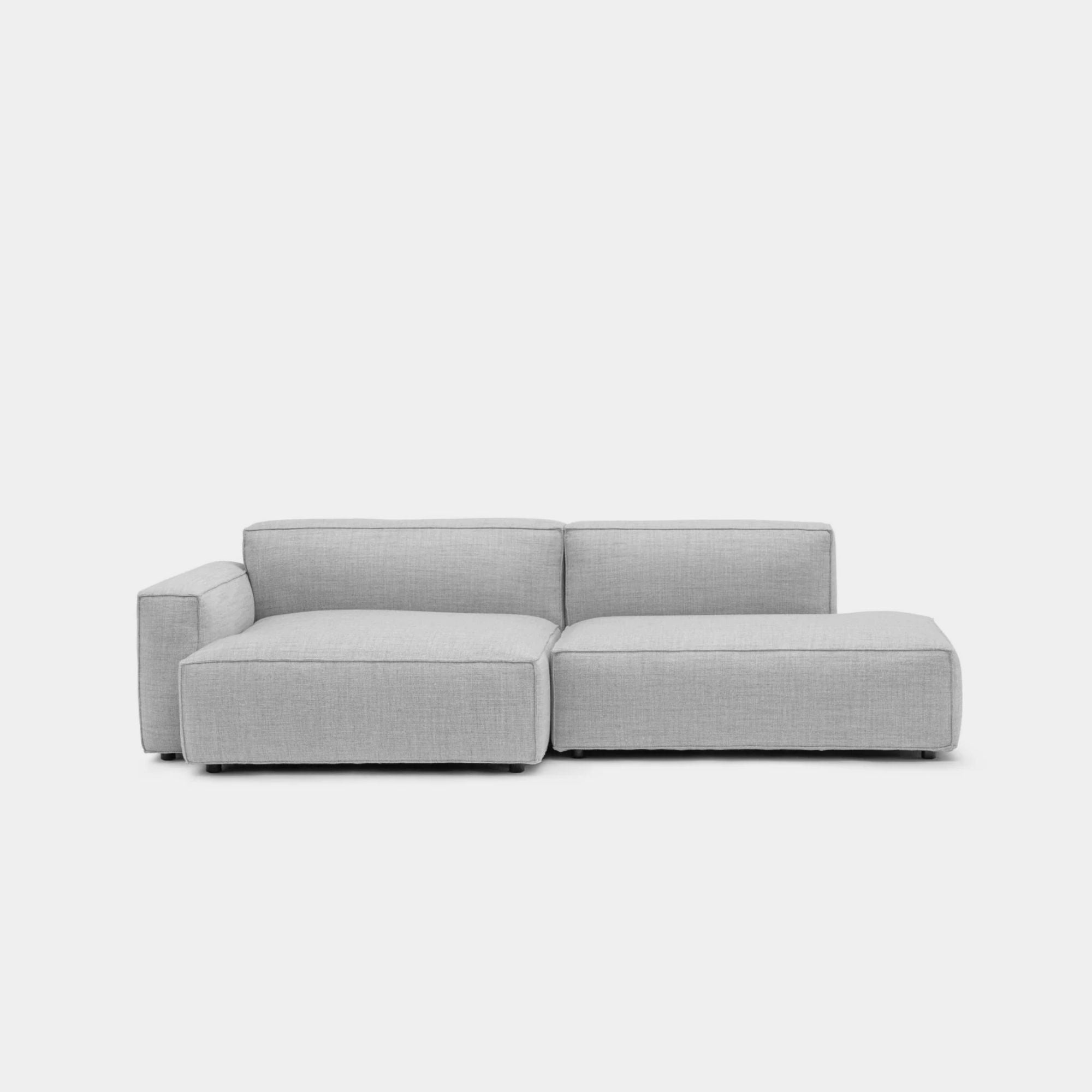 Cubix Fabric L Shape Sectional One Arm Sofa