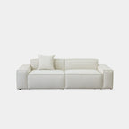 cubix fabric sofa white