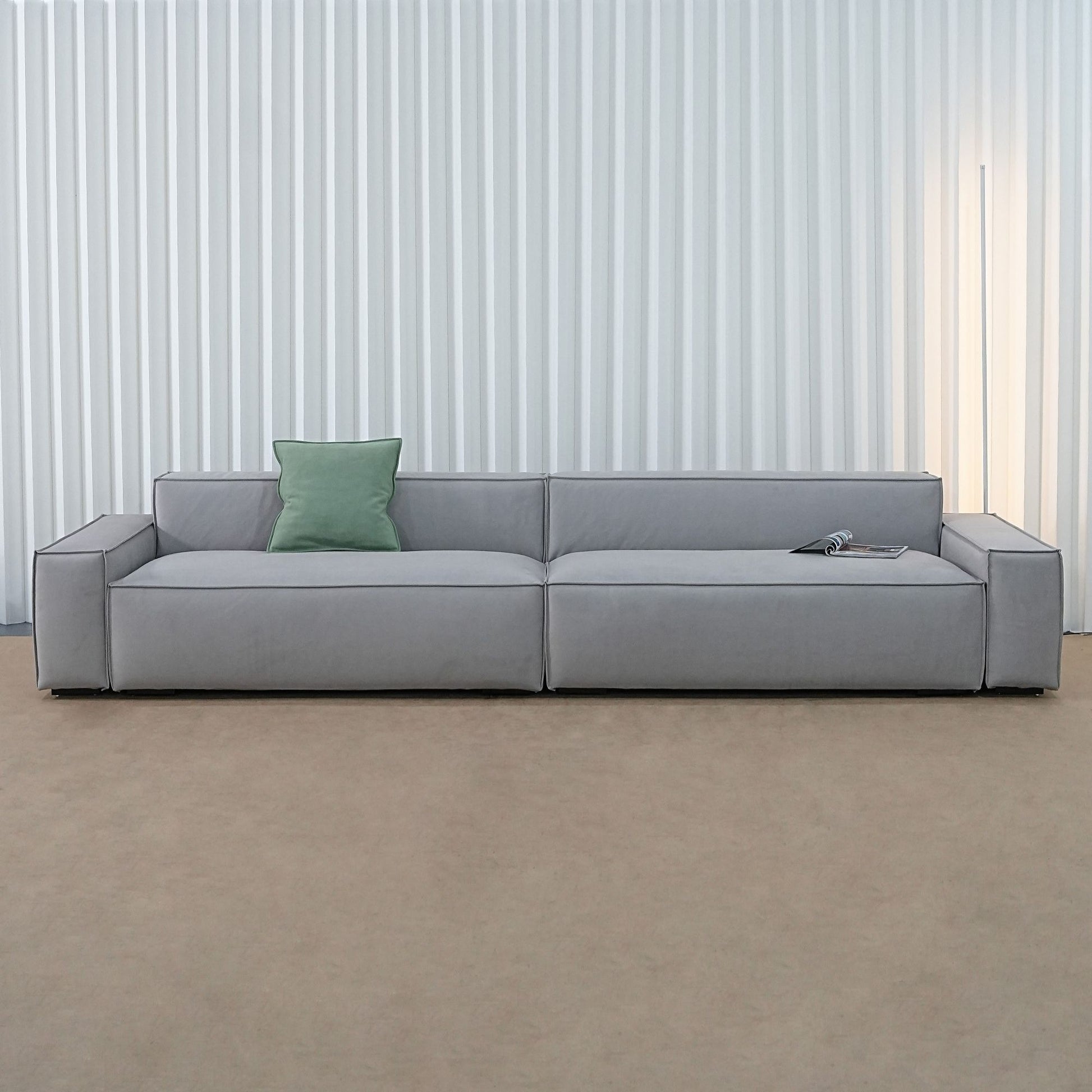 Cubix fabric sofa grey