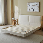 Cubix white fabric bed frame