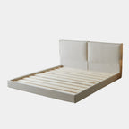 Cubix white fabric bed frame