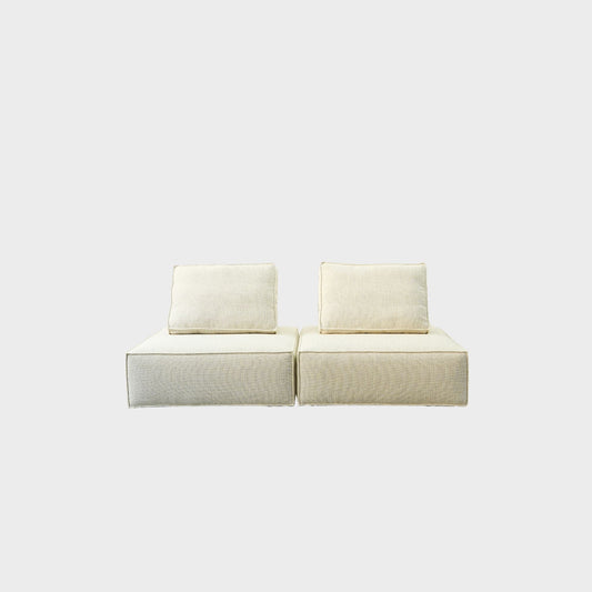 cublox fabric sofa white