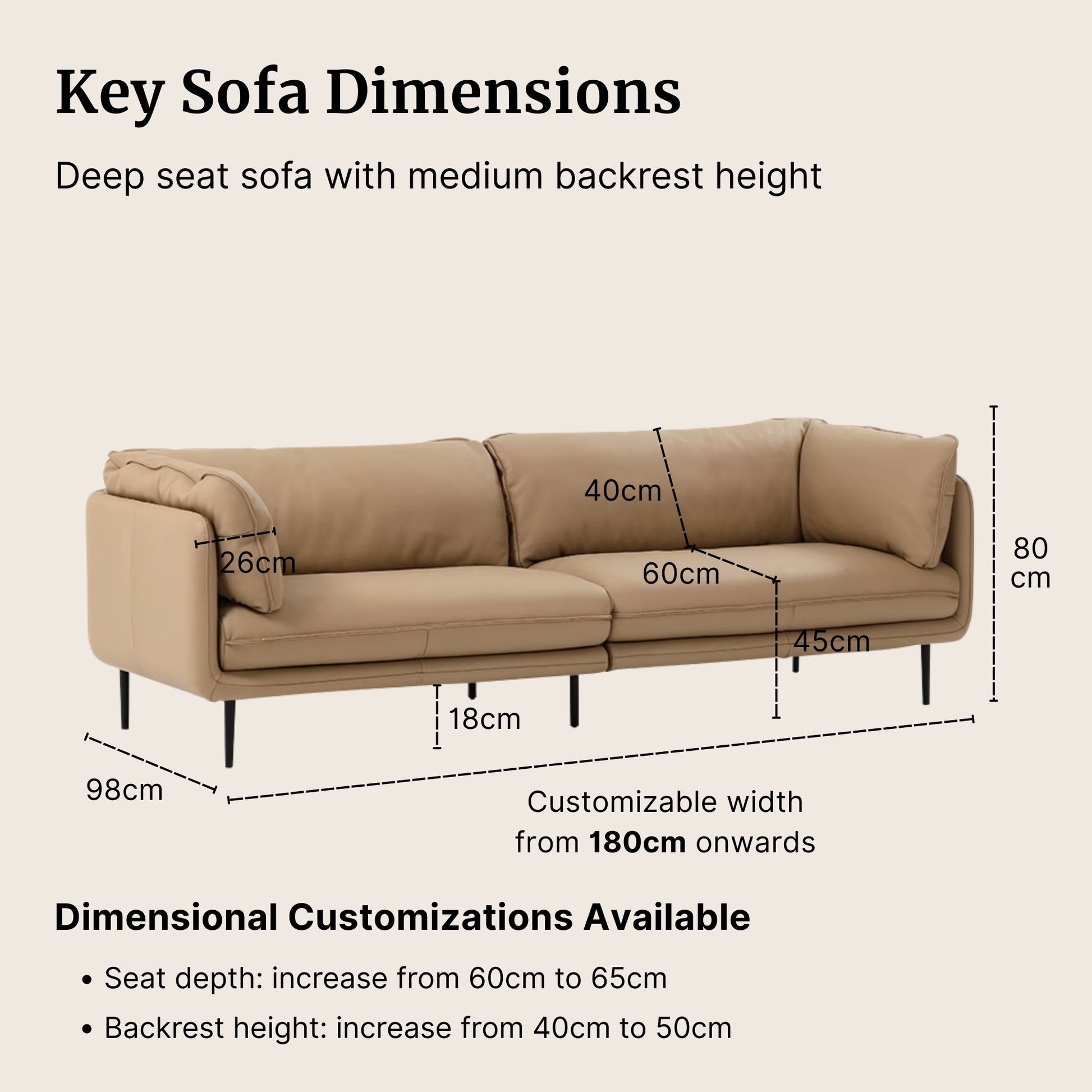 Cuddle beige leather sofa key sofa dimensions