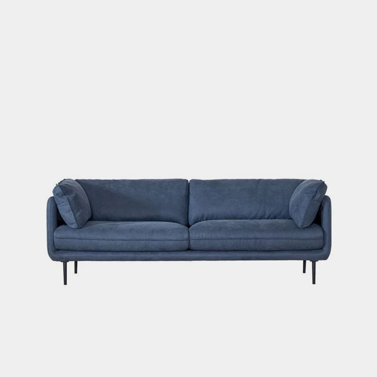 Cuddle blue fabric sofa
