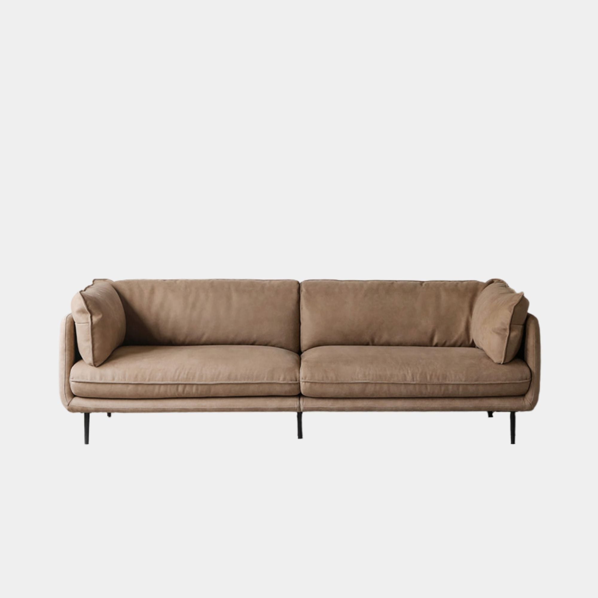 cuddle fabric sofa brown