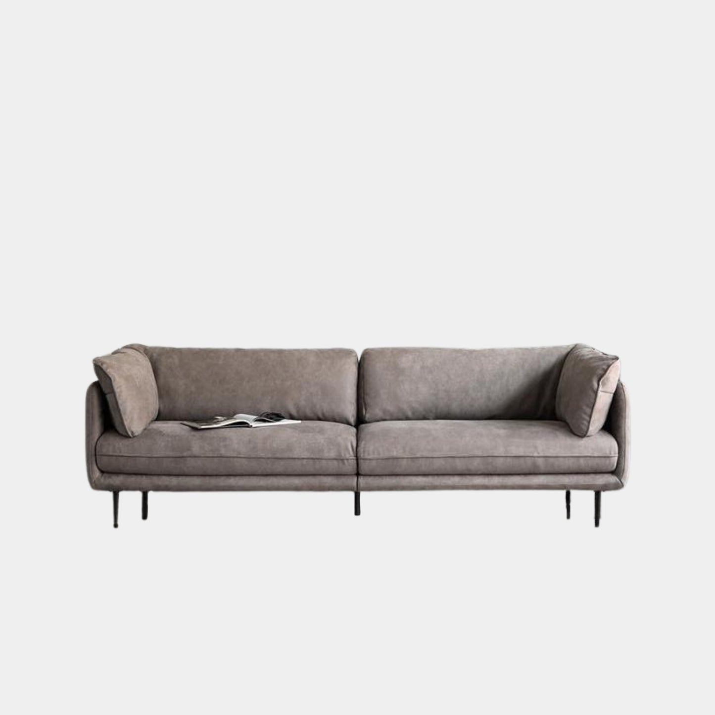 Cuddle grey fabric sofa