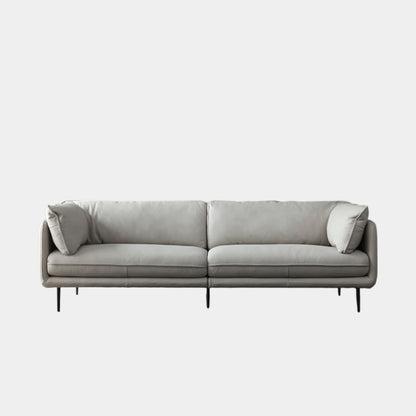 cuddle leather sofa grey
