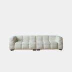 Cutey white fabric sofa