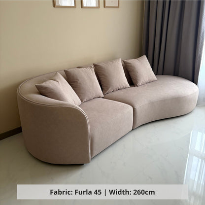 Cynthia Fabric One Arm Sofa