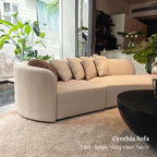 Cynthia Fabric One Arm Sofa
