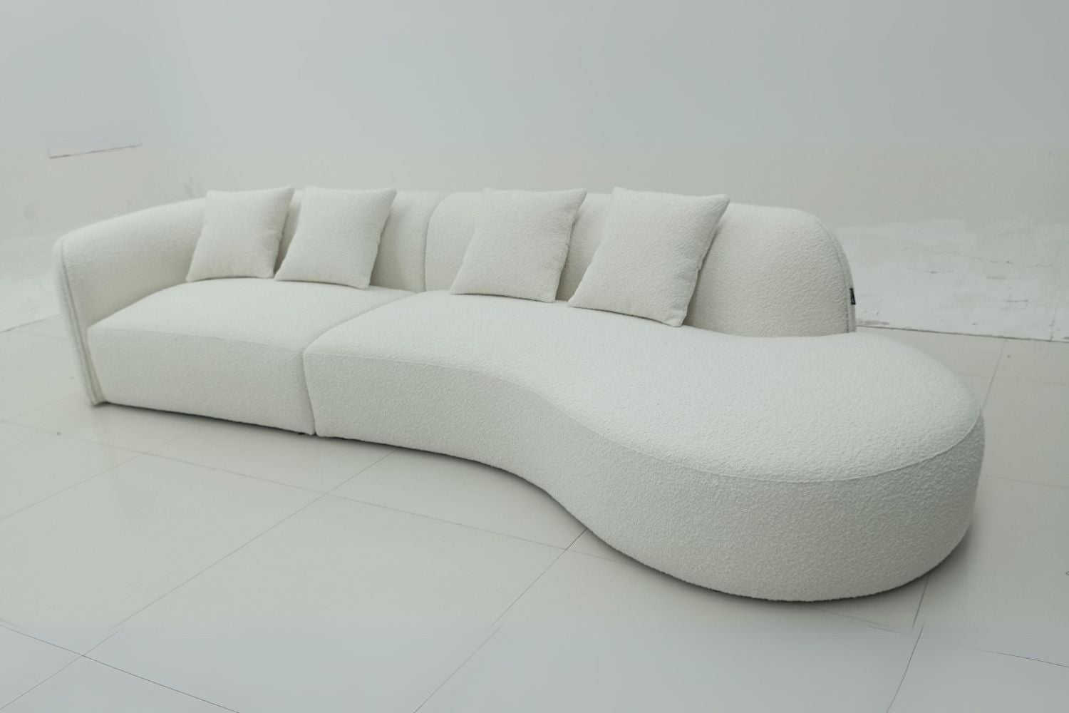 Cynthia 340cm One Arm Fabric Sofa | Demo 1