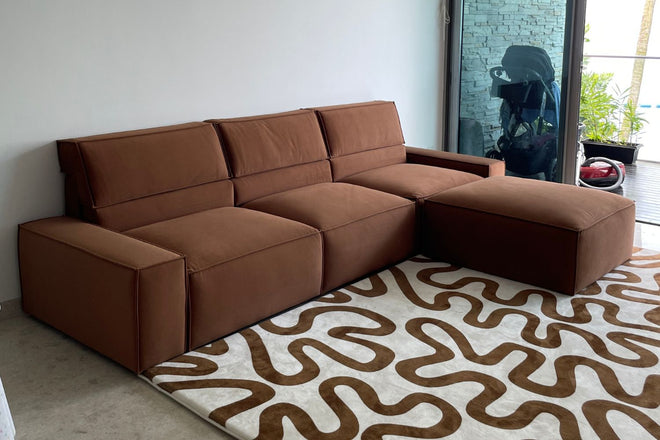 Cubix 305cm Brown (Ease 53) Adjustable Backrest Fabric Sofa Lindsay Williams | Jun 26
