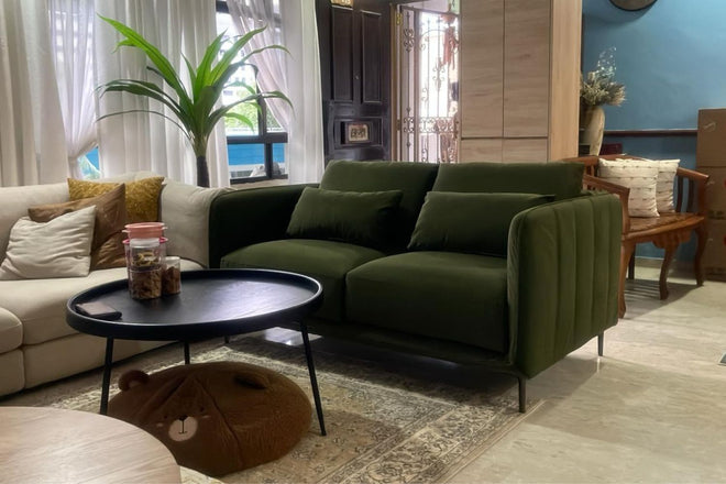 Casper 160cm Green Fabric Sofa Askanah Sookyo | Oct 25
