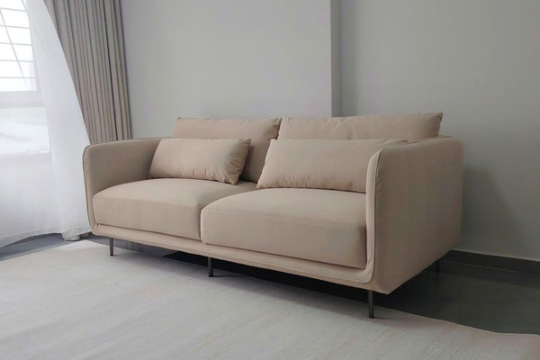 Casper 200cm Beige Fabric Sofa Michelle Tie | Jan 26