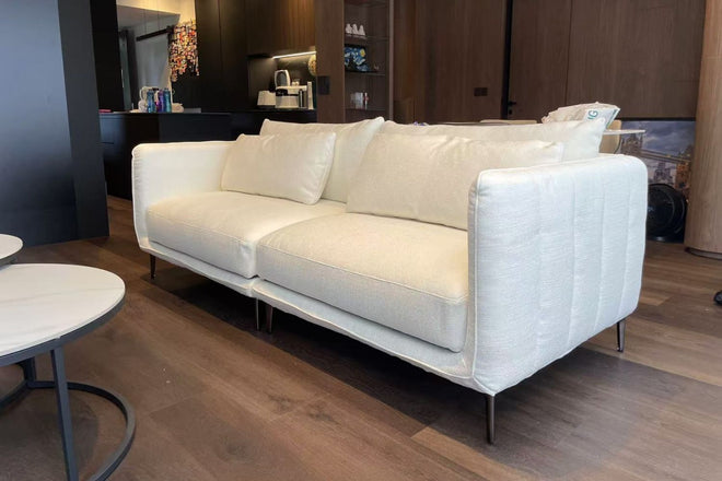 Casper 220cm White (Reda 01) Fabric Sofa Jorita Ng | Dec 24