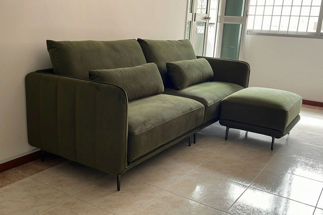 Casper 240cm Green Fabric Sofa Ann Jay | Nov 25