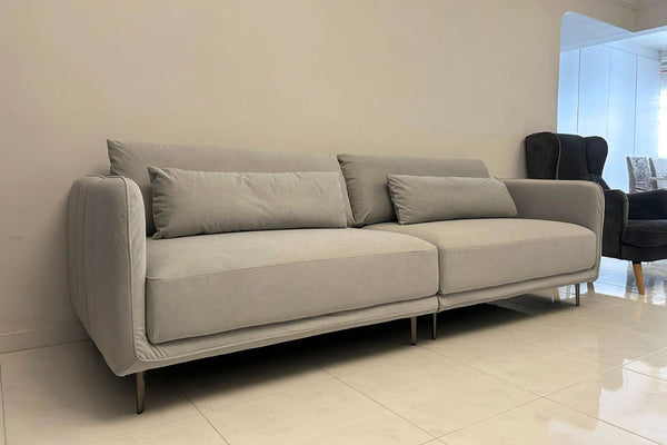 Casper 260cm Grey Fabric Sofa Tina | Aug 26