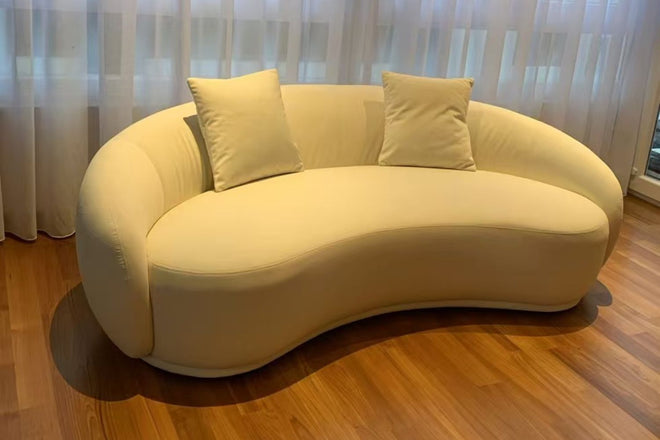Cashew 215cm White Fabric Sofa Jeremy | Dec 24