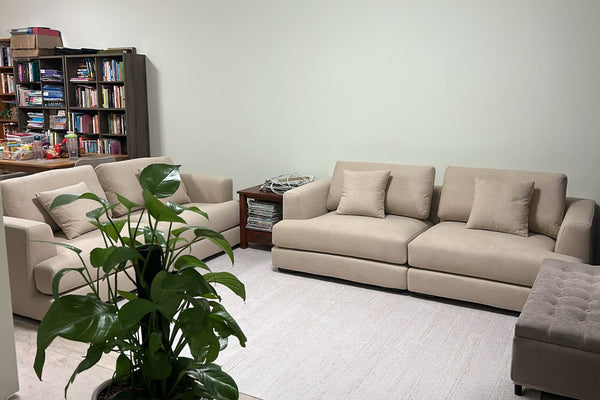 Christy 220cm and 200cm Beige Fabric Sofa Michelle Ng | Sep 26