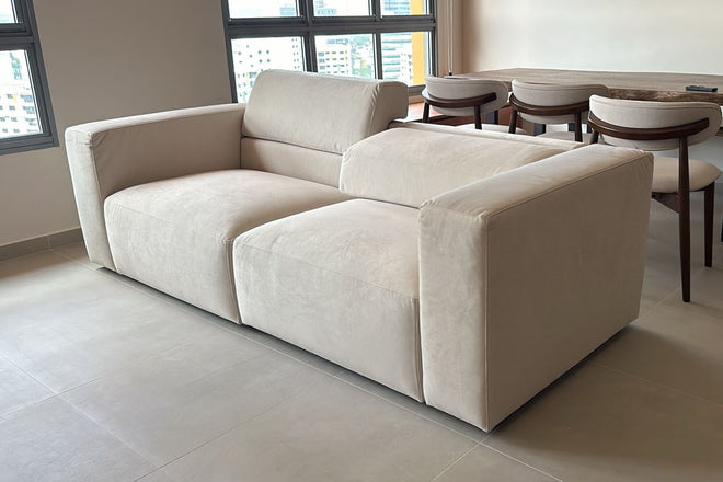 Cubix 230cm Beige (Furla 40) Adjustable Backrest Fabric Sofa Jian Ri Lim | Jun 26