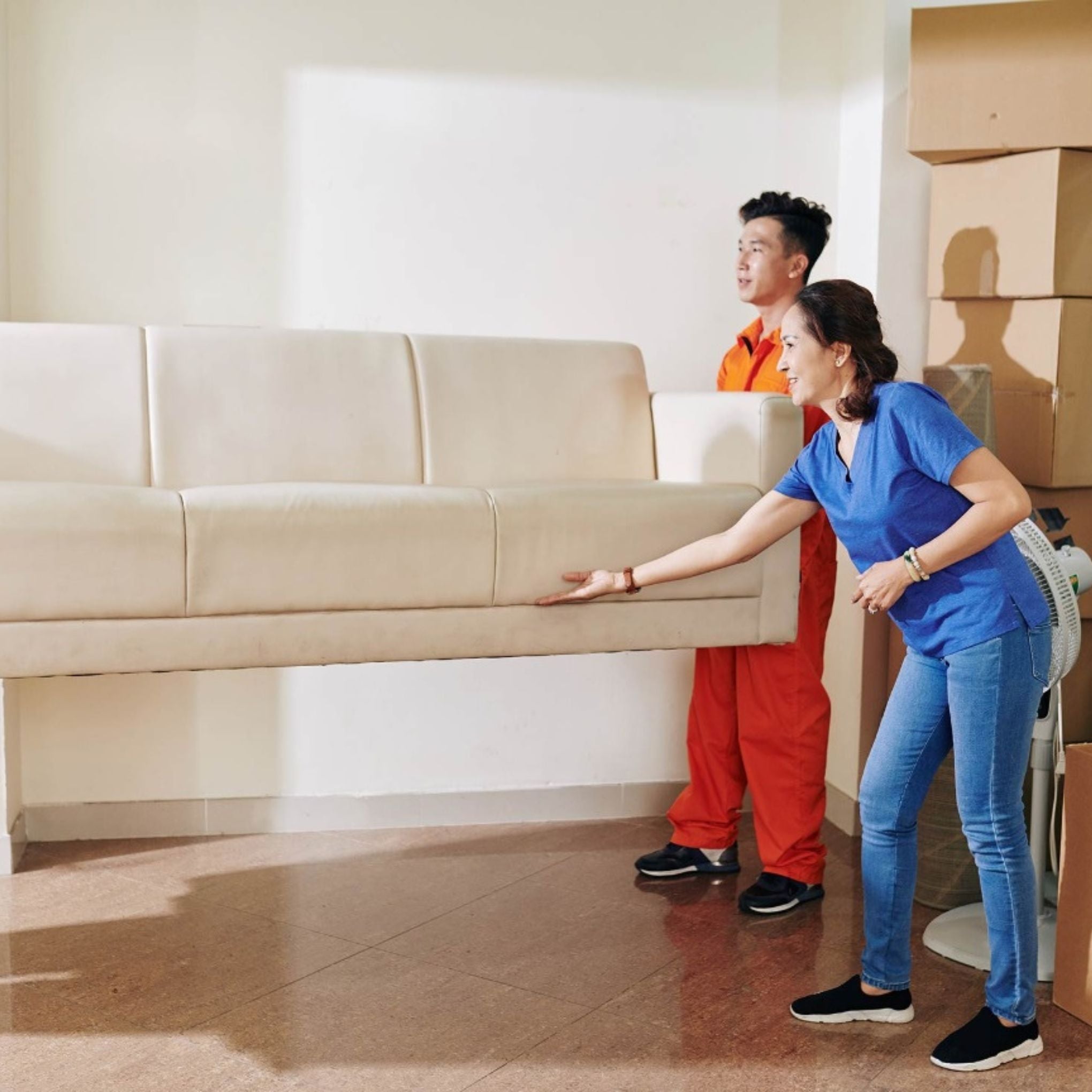 After your sofa arrives in Singapore, we will deliver and assemble your sofa at your desired location