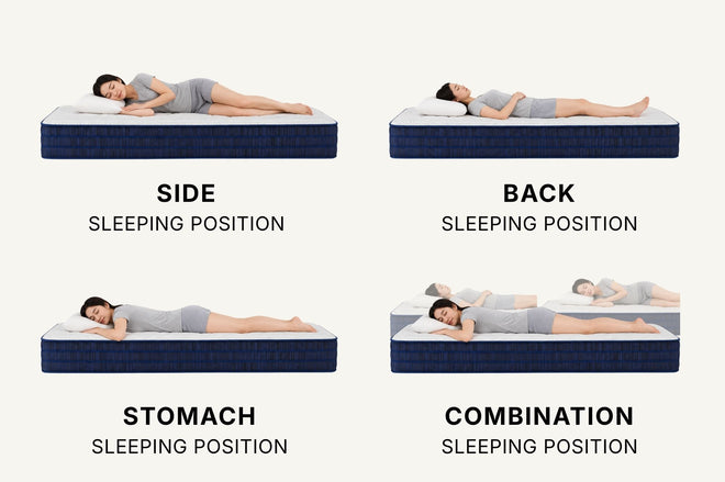 Different types of sleeping positions