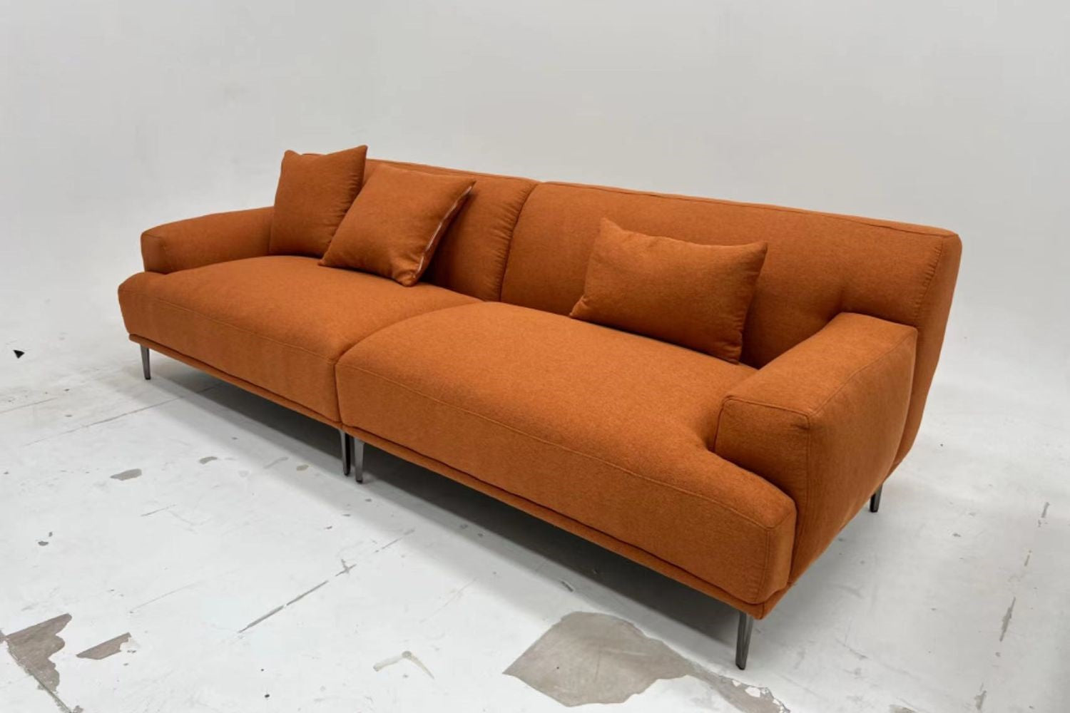 Crystal 240cm fabric sofa post production QA photo