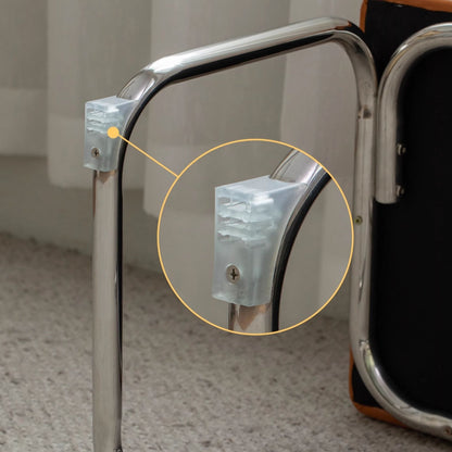 Theo stainless steel bench brown