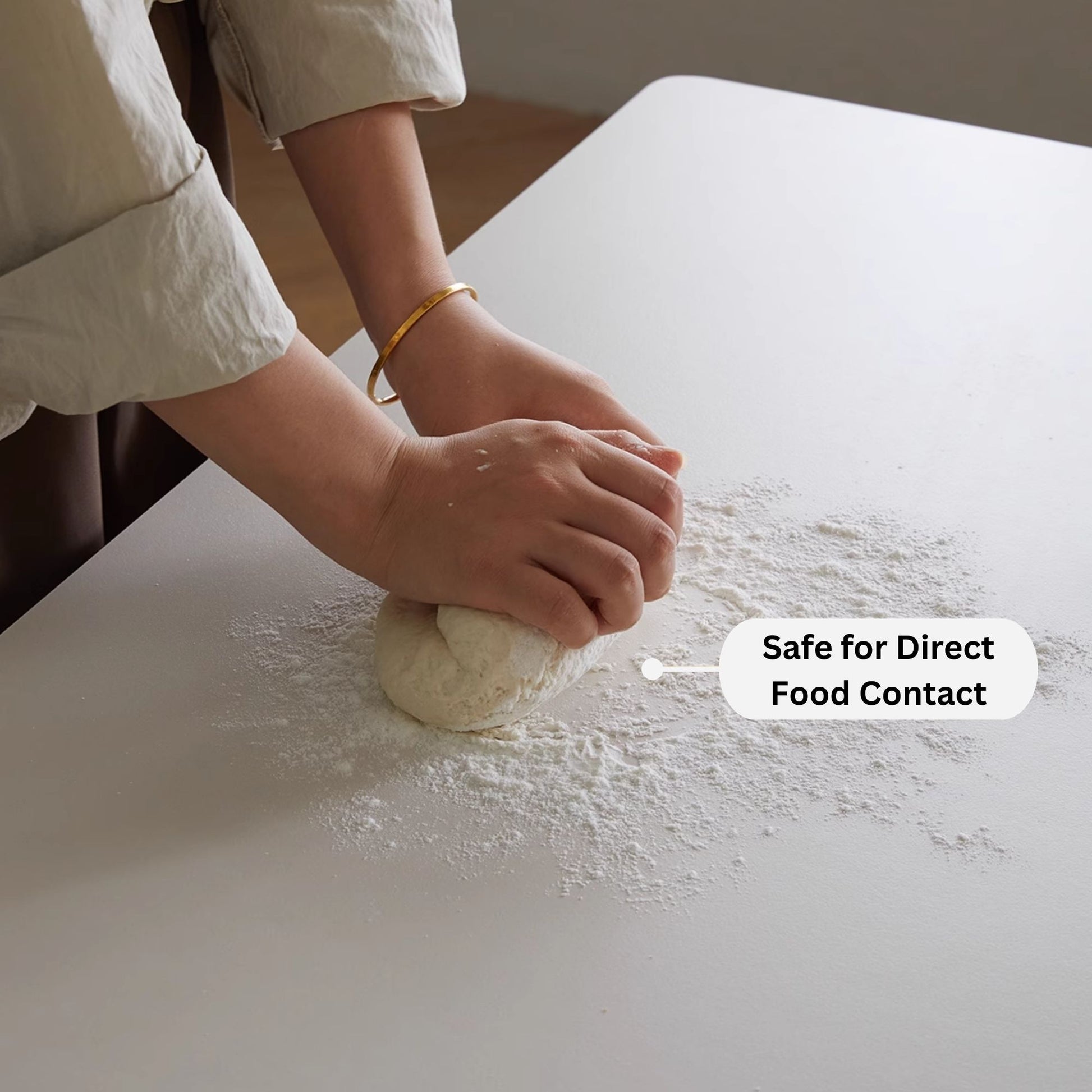 Sintered stone benefit - safe for direct food contact