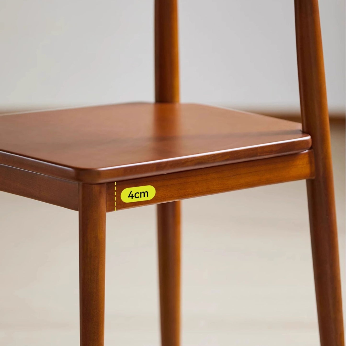 Tranquil chair apron thickness