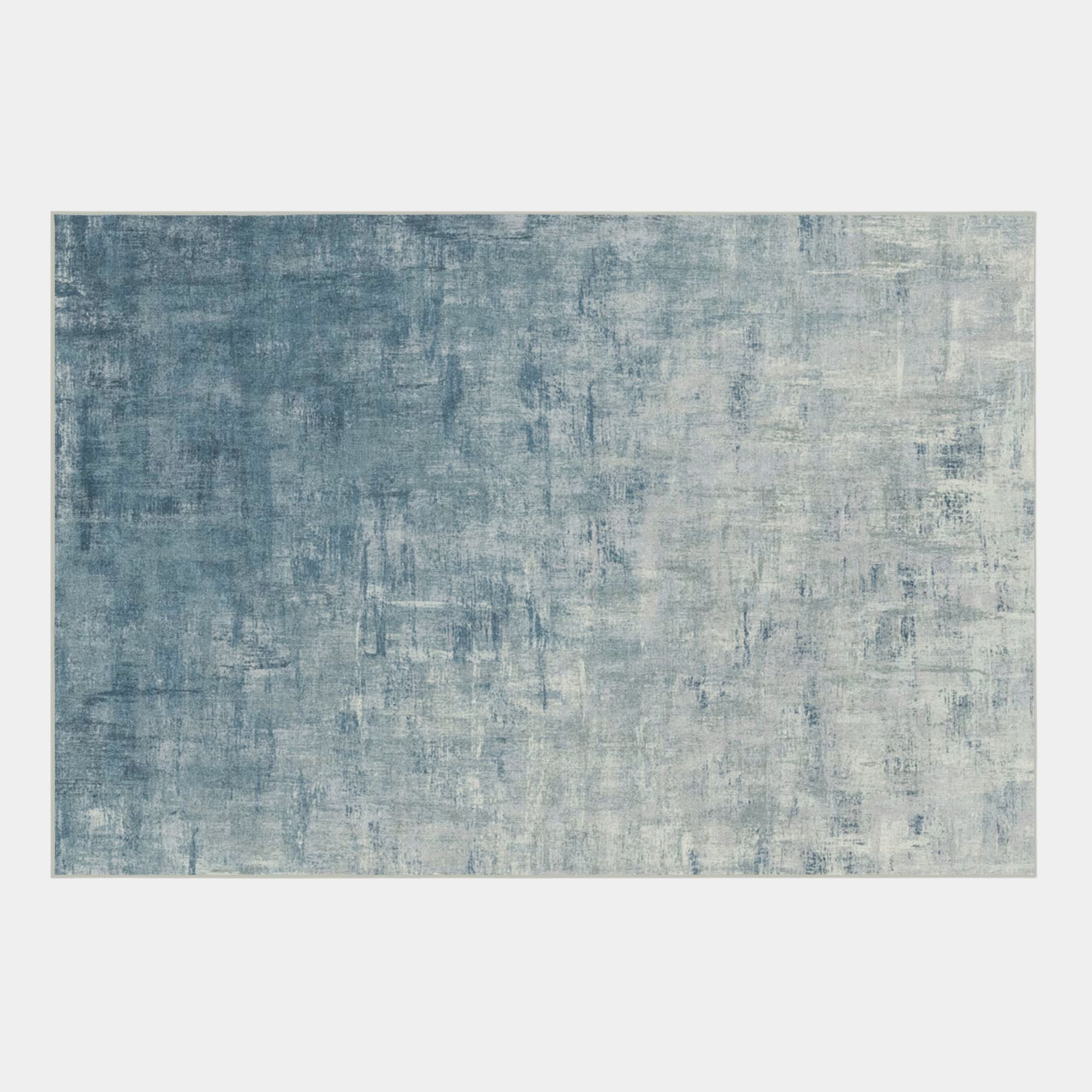 Gradient design blue rug