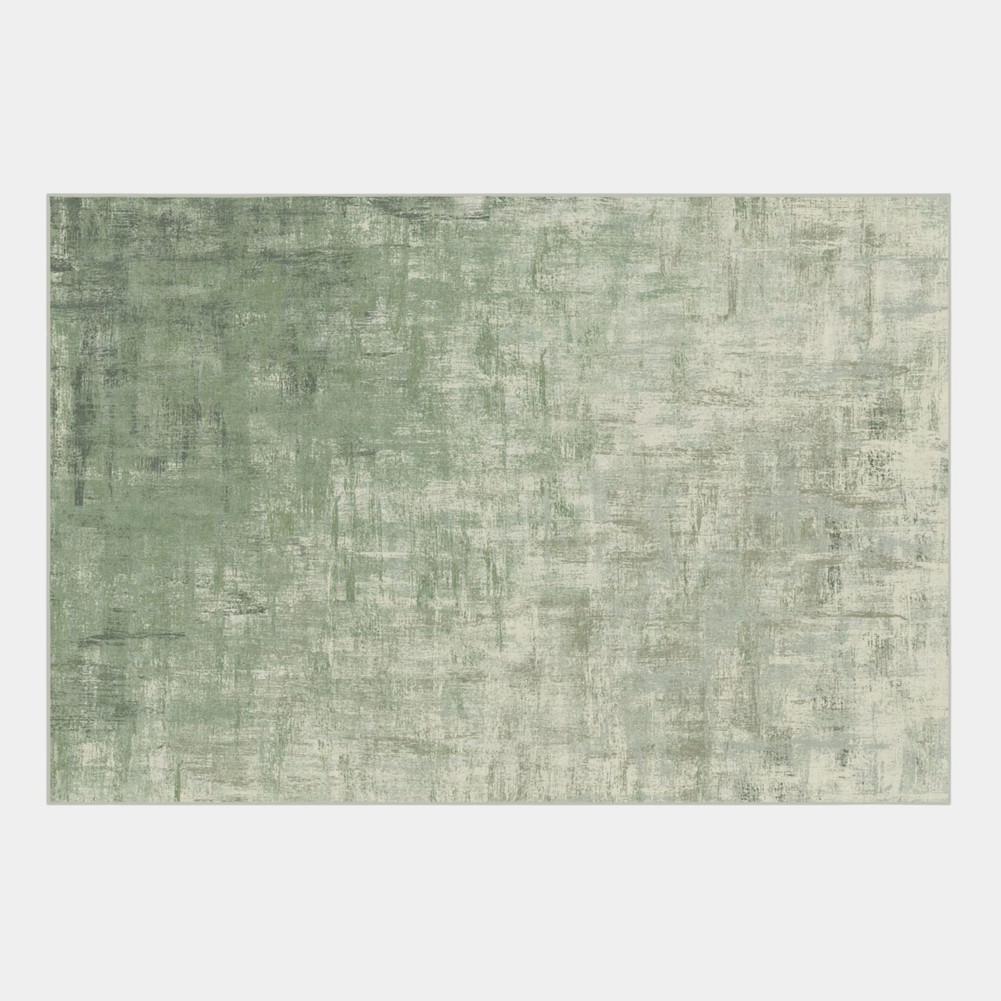 Gradient design green rug