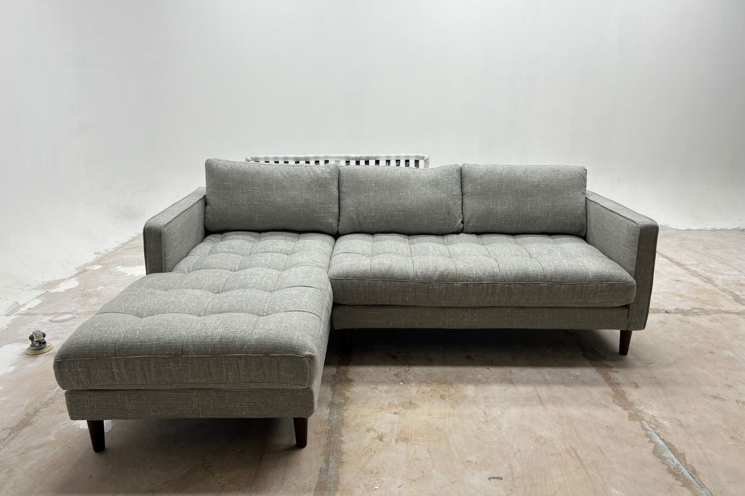 Castle 240cm Grey Fabric Sectional Sofa | Jan 24