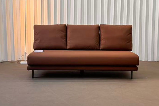 Cedar 180cm Brown Armless Fabric Sofa Tze Guek | Dec 24