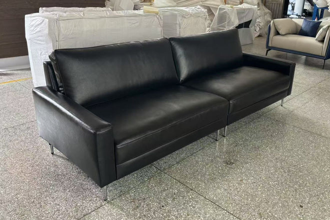 Coach 240cm Black Half Leather Sofa Md Sharil B Hassan | May 25