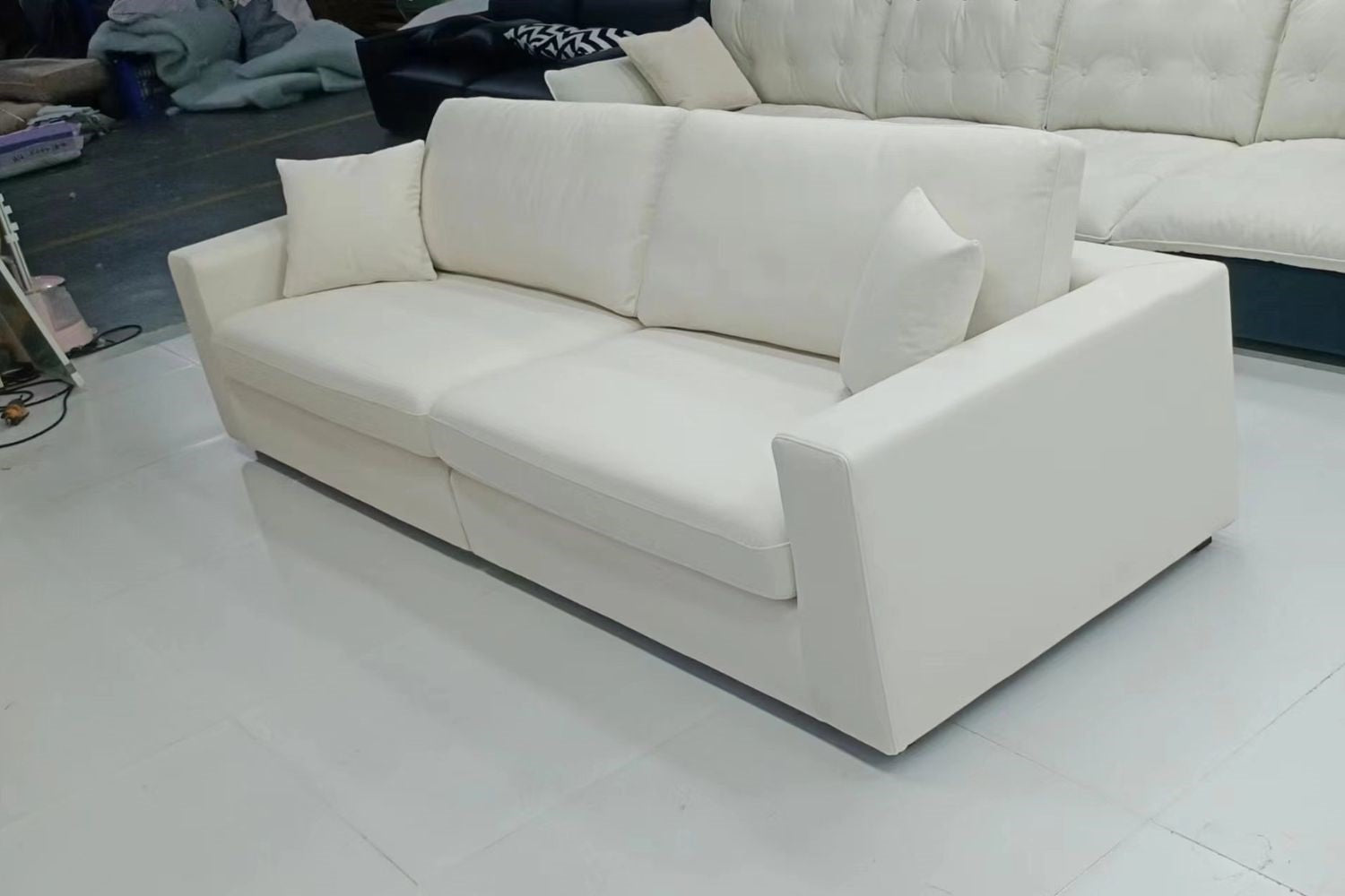 Coastal 270cm White (Furla-01) Fabric Sofa Grace | Apr 24