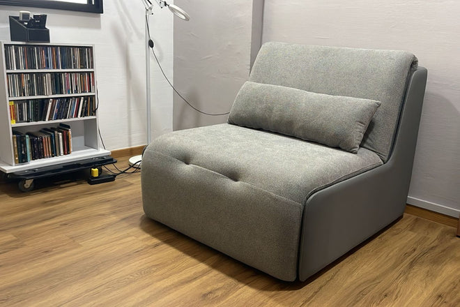 Concha 103cm Grey Electric Fabric Sofa Bed Pearly Mak | Jan 26