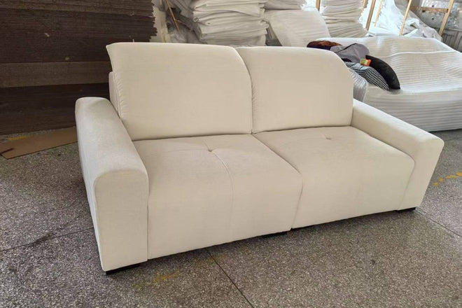 Cove 200cm White Fabric Sofa Tess Wong | Mar 25
