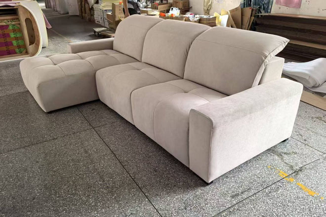 Cove 280cm Beige Fabric Sectional Sofa Amanda | May 25