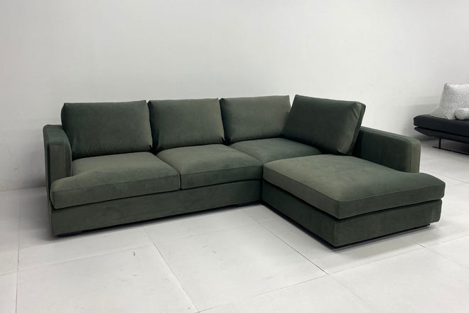 Crescent 260cm Green (Furla 64) Pet Friendly Fabric Sectional Sofa Hannan Hafiz | Mar 25