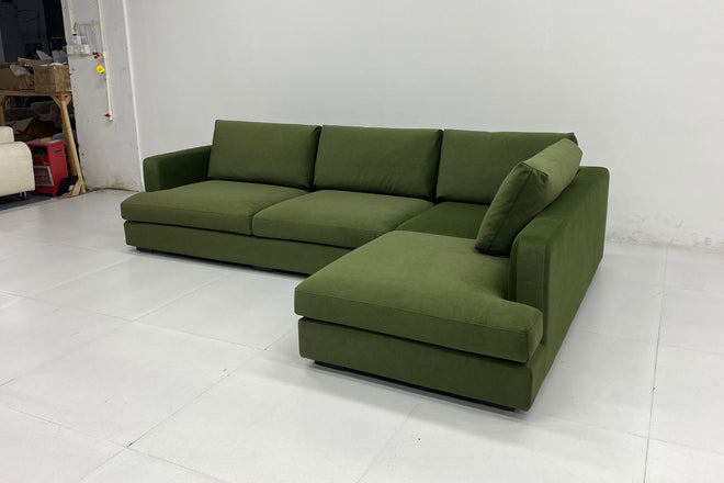 Crescent 300cm Greem (Furla 63) Pet Friendly Fabric Sectional Sofa Nurqadriah Zaini | Mar 25
