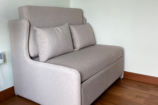 Crown 110cm Light Brown Fabric Sofa Bed Lim Zhiying | Dec 25