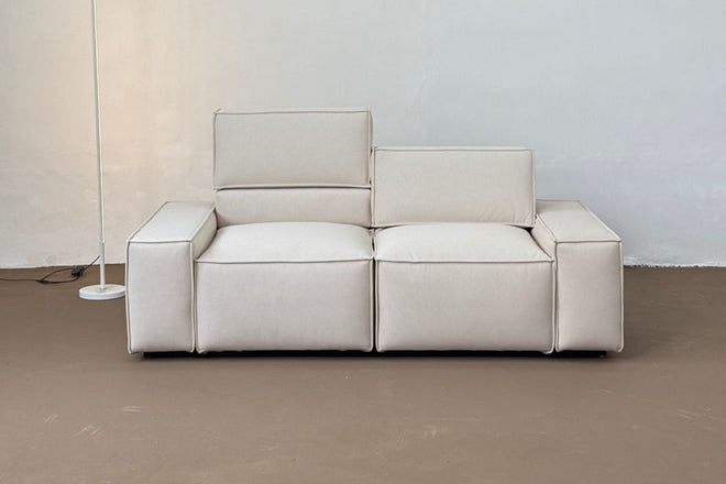 Cubix 180cm Beige (Furla 40) Adjustable Backrest Fabric Sofa Hafix Suhaimini | Mar 25