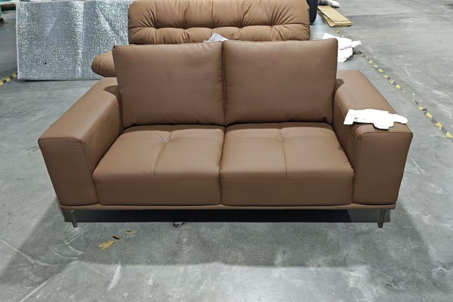 Calm 180cm Brown (Remy 919) Half Leather Sofa Pei Wen | Dec 24