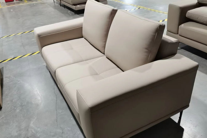 Calm 190cm Beige (Remy 527) Half Leather Sofa Kathleen | Jan 24