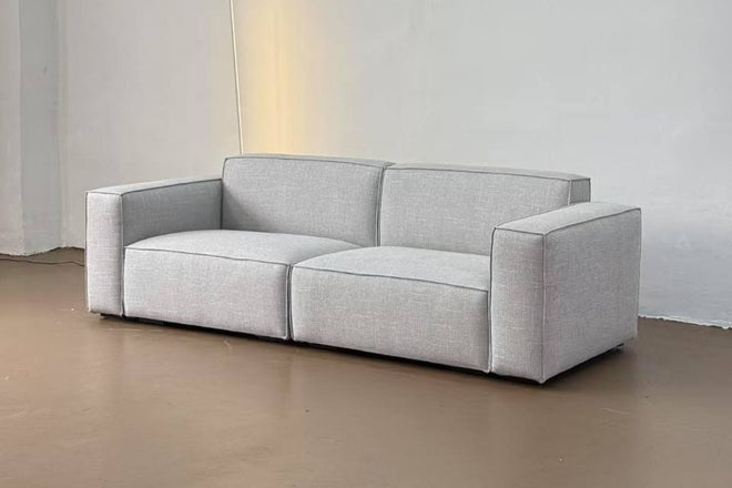 Cubix 240cm grey fabric sofa Fion | Feb 25