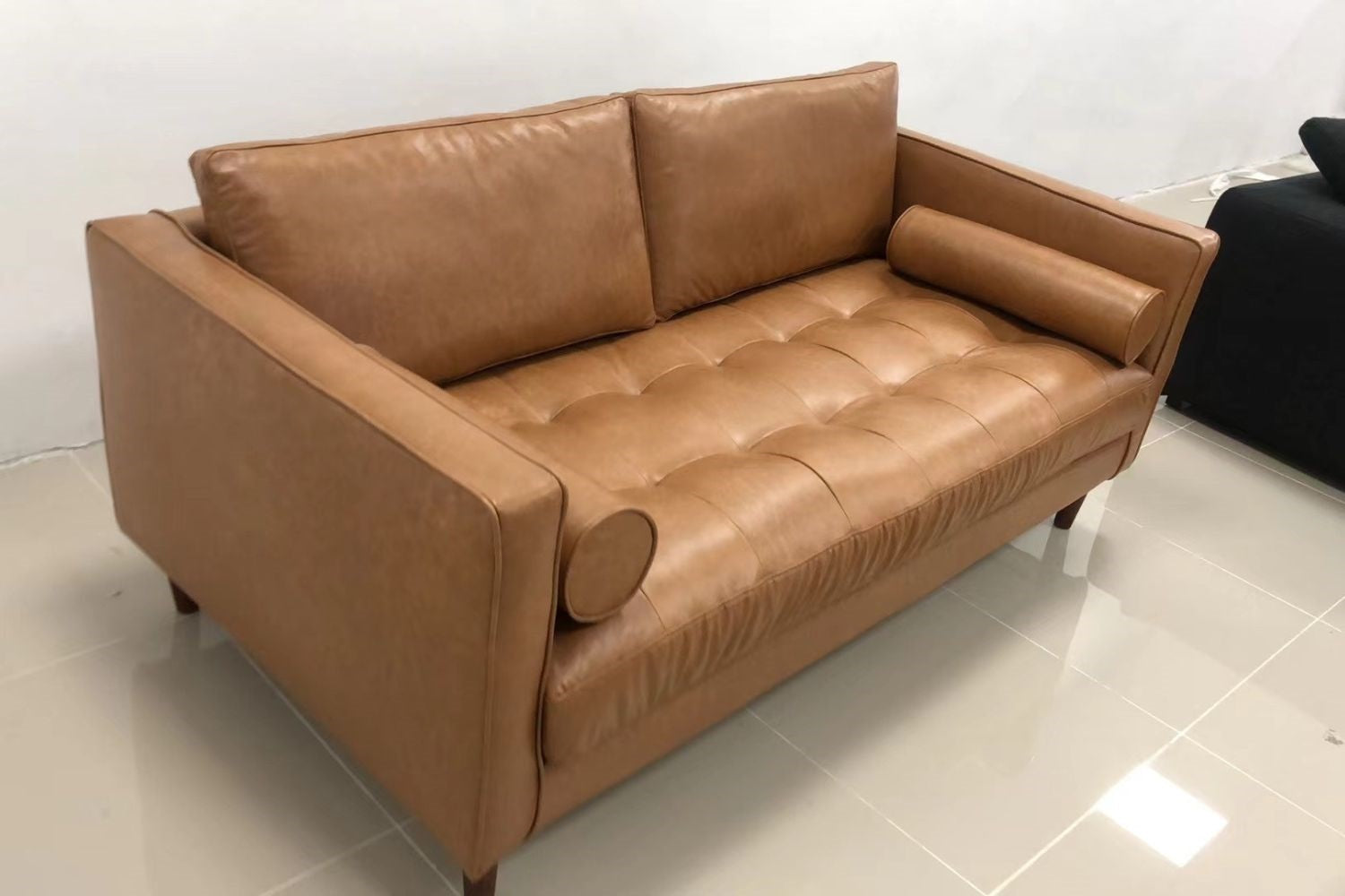 Castle 180cm Brown Pet Friendly Leather Sofa Sheila Osman | Apr 24