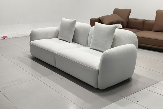 Charmy 220cm White (Teddy-00) Fabric Sofa Sera Adrienee Lee | Mar 26