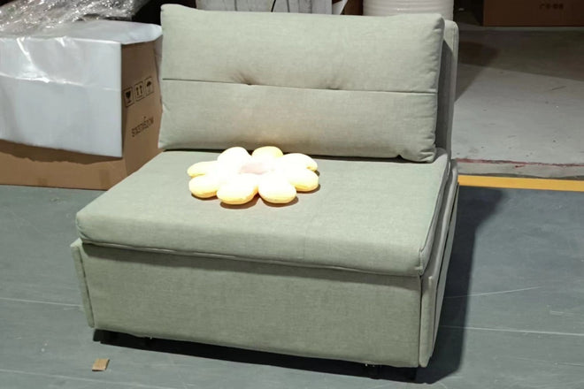 Ciabatta 96cm Beige (Kitty 04) Fabric Sofa Bed Charmaine | May 24 