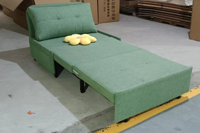 Ciabatta 96cm Green (Kitty 09) Fabric Sofa Bed Jumiati | Jun 24